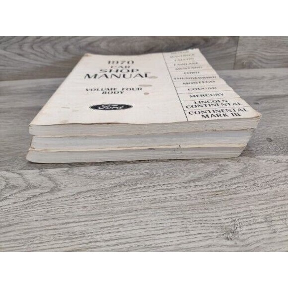 1970 Ford Car Shop Manuals Vol. 1, 2, 4. Mustang, Thunderbird, Cougar and more. - Picture 8 of 15